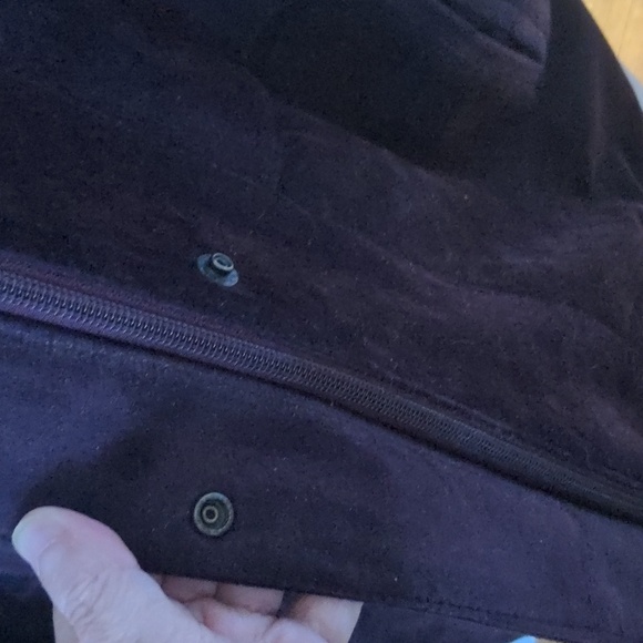 Purple leather and suede coat - Picture 2 of 6